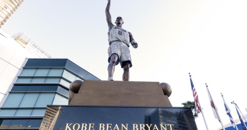 Kobe Bryant Statue Has Typos. The Lakers Say They Will