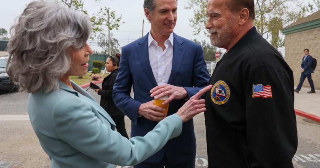 Schwarzenegger, Fonda And Newsom Fight Over Oil Drilling Limits In