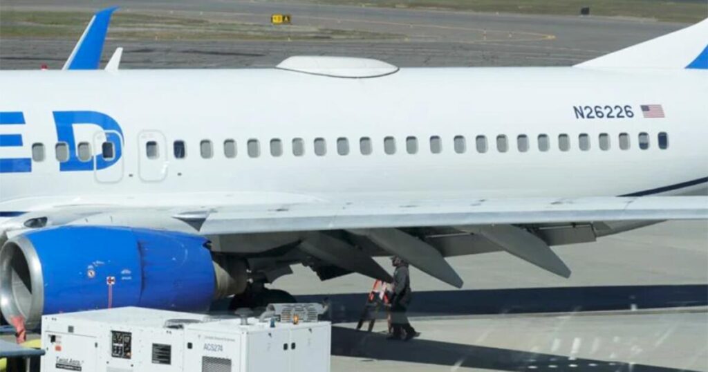 The Exterior Panel Of A Missing United Airlines Plane Has