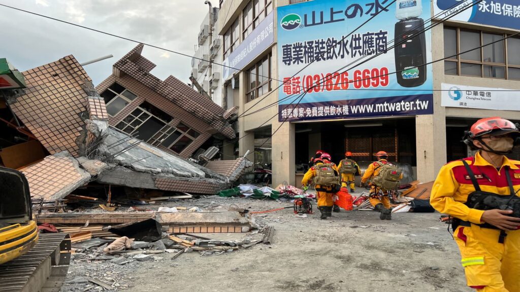 A Powerful Earthquake Shakes Taiwan, Collapsing Buildings And Causing A