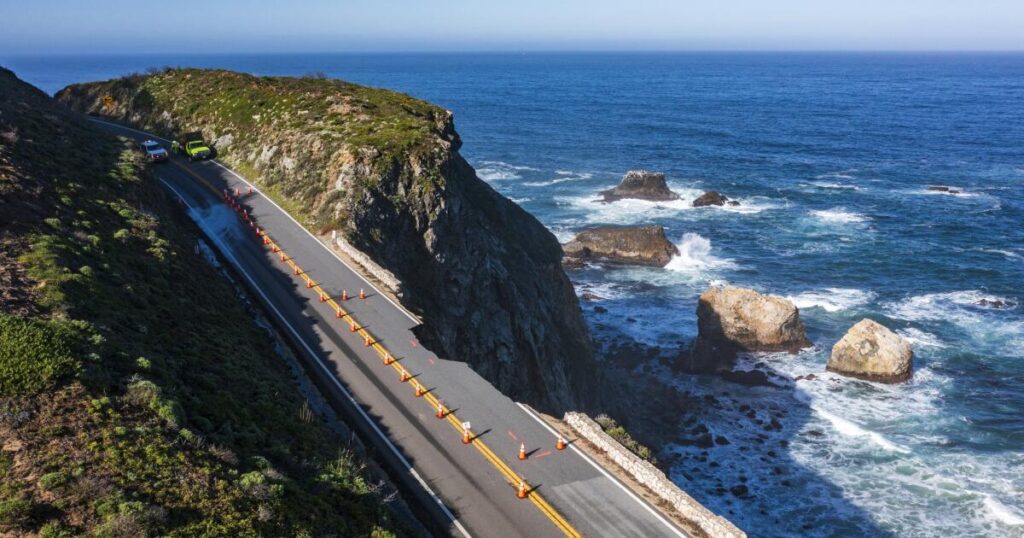 Highway 1: Standing On A Road On The Edge Of